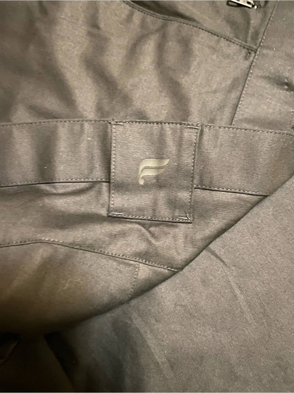 Fabletics Men’s Black High Side Chino Pants 4 Way Stretch Size 35X30 NWT